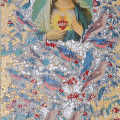 "Mary Christmas" Acrylcollage (40x80cm)